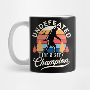 Retro Bigfoot Hide & Seek World Champion Mug